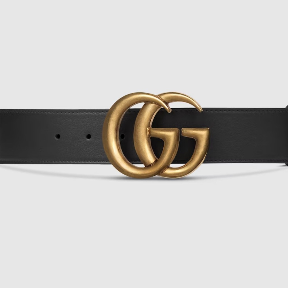GG MARMONT 2015 RE-EDITION WIDE BELT - size 75 (dust bag + box included)